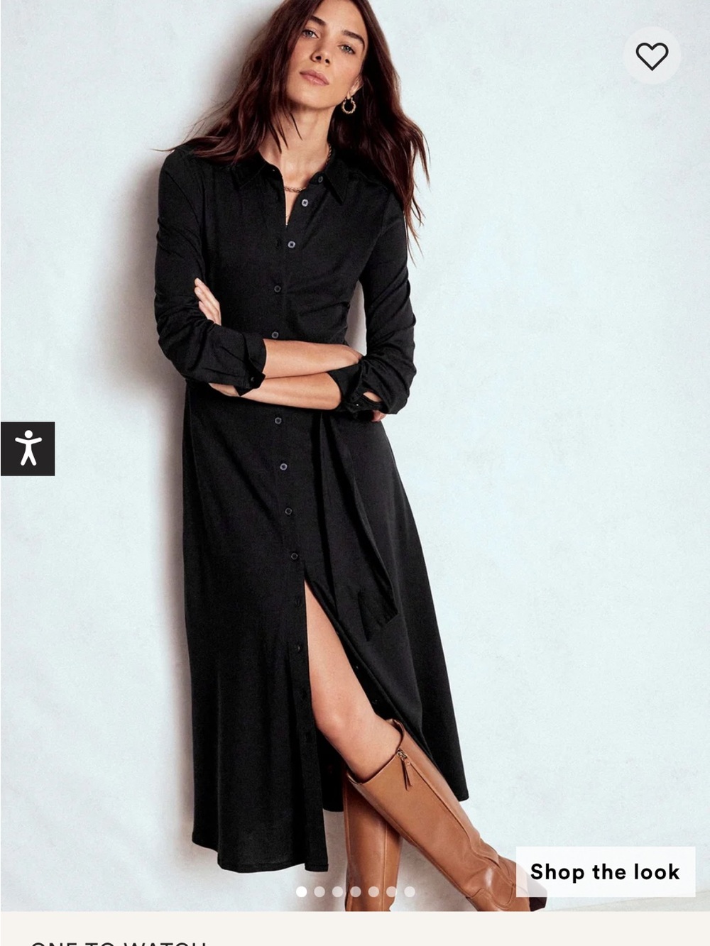 Boden Marcia Jersey Shirt Dress